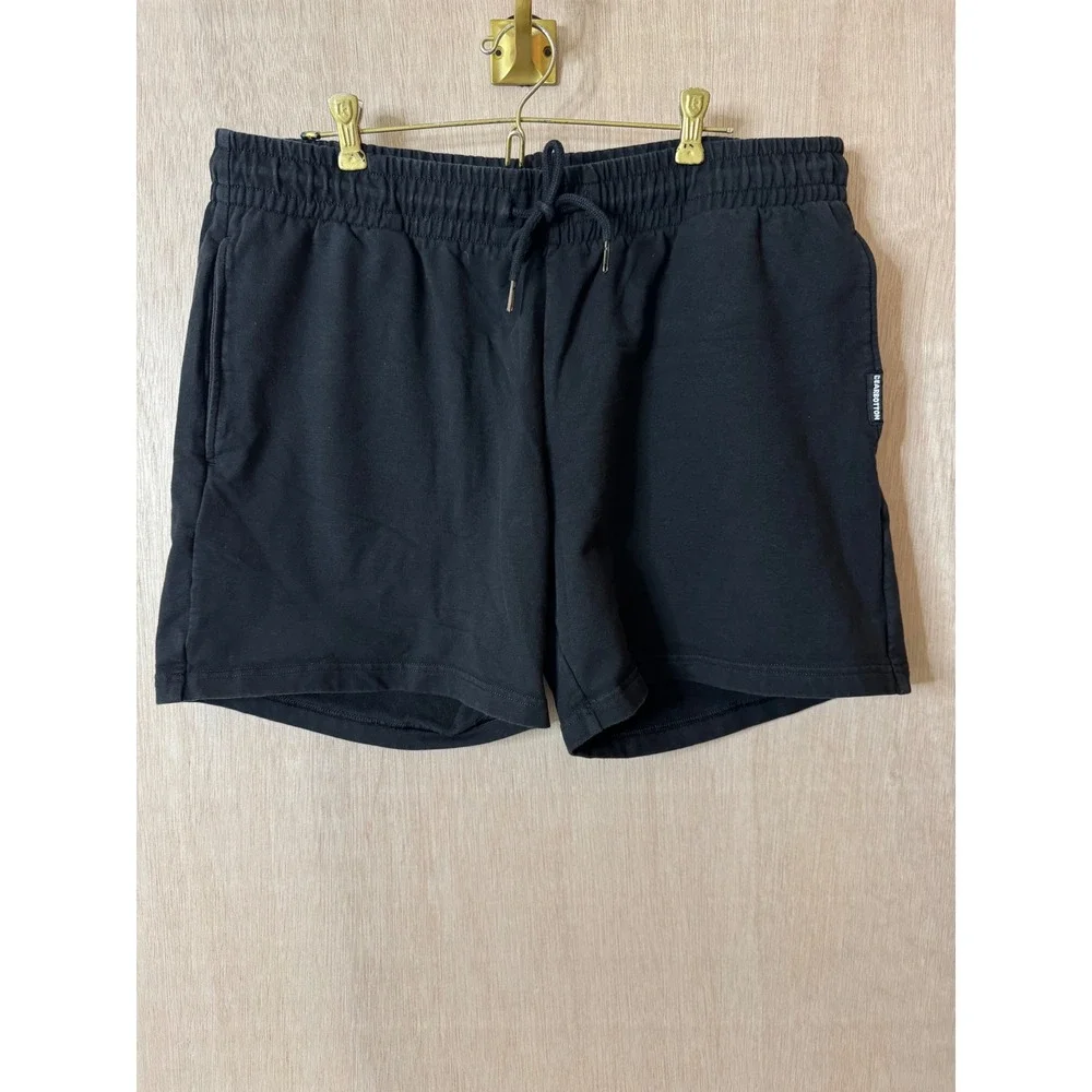 Bearbottom Clothing Mens Black Lounge Shorts XXL 5.5 Inch Inseam Cotton Blend